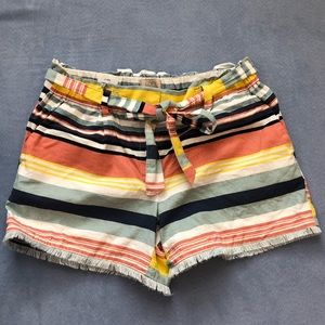 LOFT striped shorts